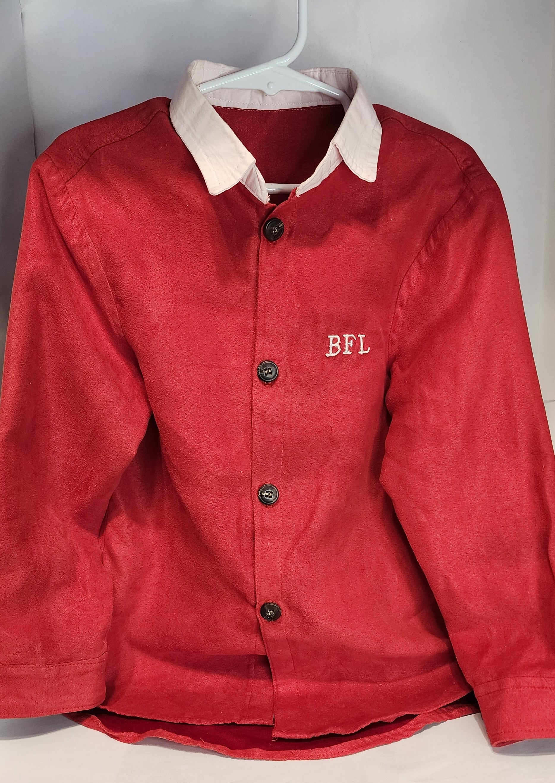 Boys button down Christmas dress shirt